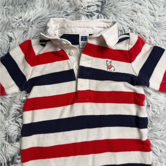 3-6m baby Striped Red and Blue Kids One Piece - Picture 3 of 5
